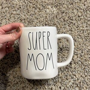 Rae Dunn Super Mom Artisan Collection White Mug